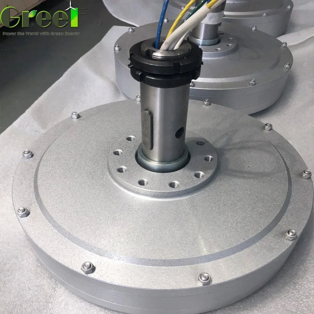 100w 1kw 20kw Low Noise Low RPM  Disc Corelss Magnetive Motor for Vertical Wind Turbine