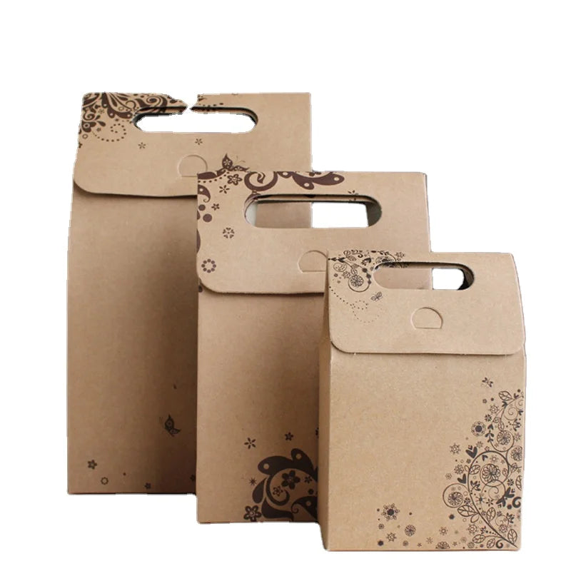 Printing Craft Kraft Paper Bags Wholesale for Shopping and Gift