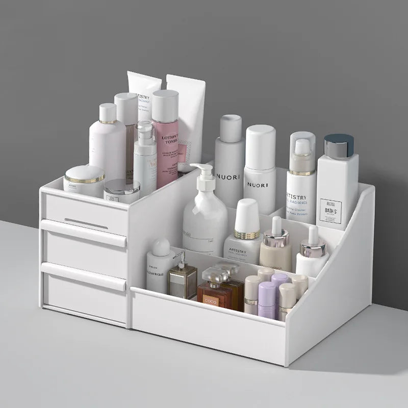 Hot Selling Women Makeup Organizer Beauty Makeup Box Makeup Organizer Vanity Holder Case Lipstick Cosmetic Storage Box