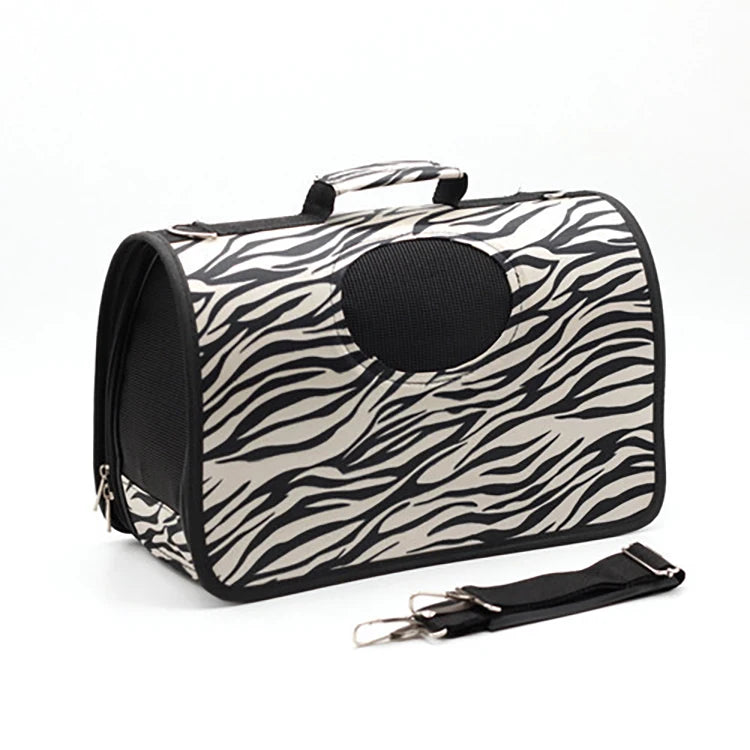 Support Custom Pattern Low MOQ in Stock Cheap Stripe Dog Pet Carry Travel Pet Carrier Bags for Small Animals