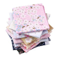 Wholesale Ladies Soft Hankies 45*45cm Floral Pocket Square Comfortable 60s Combed Cotton Japanese Handkerchiefs for Mother's Day