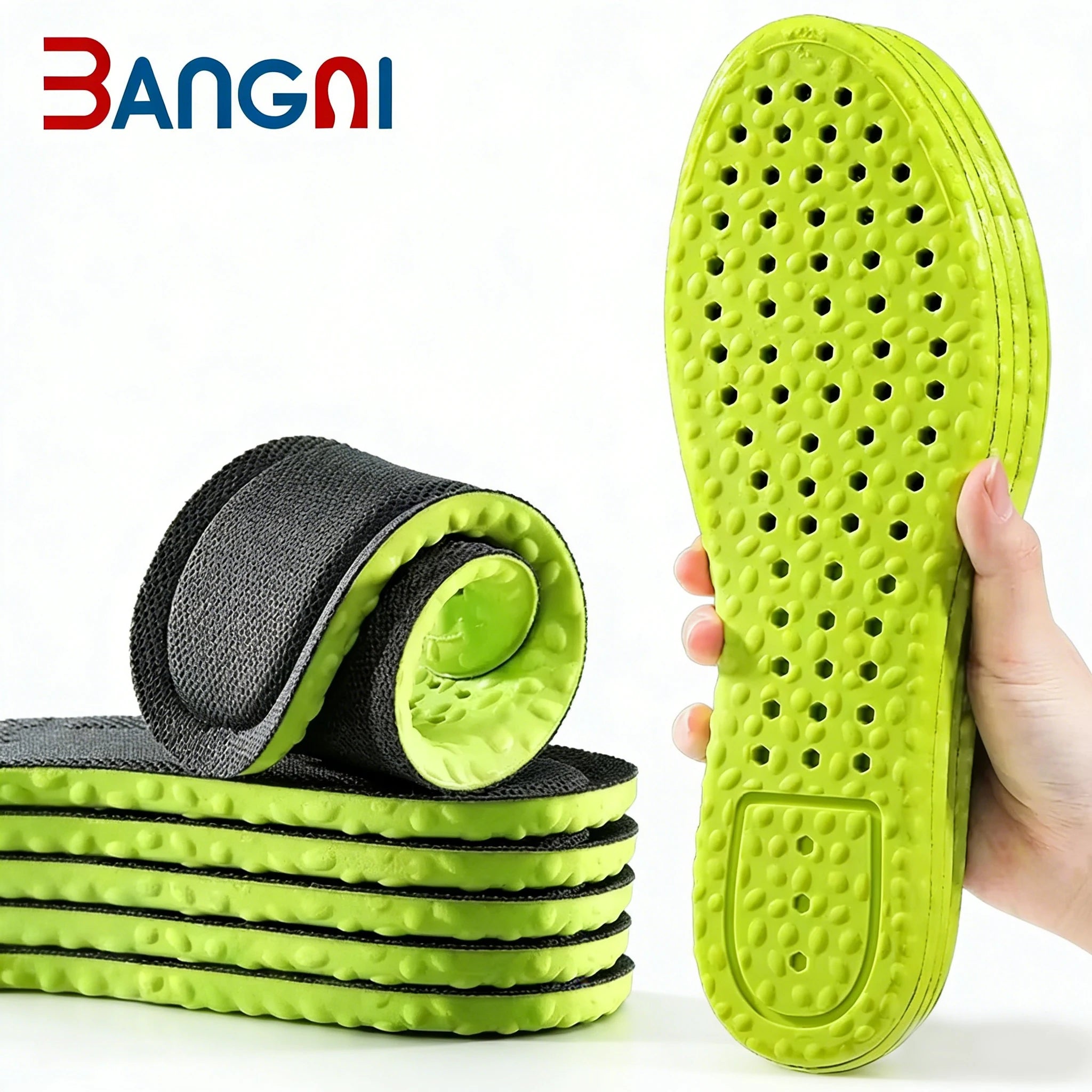 Manufacturer Full Length Breathable air Cushion Football Pu Sport Running Daily Comfort Insoles