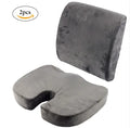 2022 Fast Delivery Hot Sell 2pcs/set Memory Foam Back Cushion & Seat Cushion for Office Chair Car Seat Wheelchair Seat Cushion