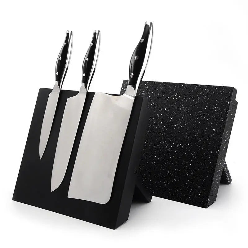 Creative Magnetic Absorption Wooden Knife Holder with Nano Frame for Hanging and Storing Knives and Scissors