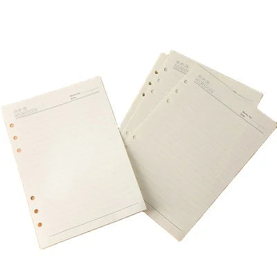 A4 A5 A6 90Pages 6 Rings Loose Leaf Paper Inserts for the Binders Refill Paper Budget Planner Replace Insert Paper