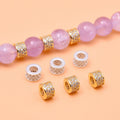 Personalized 925 Sterling Silver Full of Zircon Tubule Charm Beads for Jewelry Making Accessories