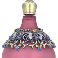 25ml Antiqued Vintage Craft Gift Home Decoration Metal Alloy Perfume Bottle Retro Arab Empty Glass Essential Oil Glass Bottle