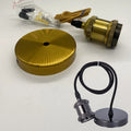 Industrial Mini Pendant Light Fabric Coated Cable E27 Cord Set Vintage Bulb Holder Lamp Wiring Kit LED Hanging Lamp