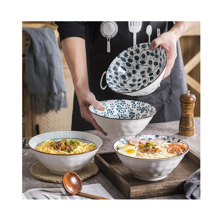 Ceramic Bowl Japanese Bowl Household Bamboo Bowl Creative Tableware