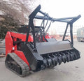 Riding on China Skidsteer Mulcher Attachments Mini Wheel Skid Steer Loader With Cabin