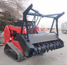Riding on China Skidsteer Mulcher Attachments Mini Wheel Skid Steer Loader With Cabin
