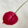 Multicolor-Rose Red Modern Style Artificial Flower Wedding Decoration Single Soft Rubber Red Palm