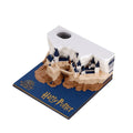 Customizable Exquisite Holiday Gifts Magic Castle with Lamp Paper Sculpture Art 3D Memo Pads for Can Be Writing Desk