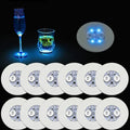 2025New Arrival Led Bottle Drink Coasters Light With Adhesive Led Sticker Colorful Light Mini Led Cup Coaster Drink Light