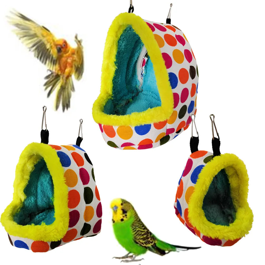 Wholesale Small Animal Warm Fleece Pet Bird Parrot Swing Hammock