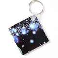 Wholesale Cheap Double Sided Square Keyring MDF Custom Wooden Blank Keychain for Sublimation Eco-Friendly MDFSUB Brand