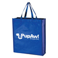 Ruth Custom Logo Printed Eco-Friendly Metallic Non-Woven Laminated Medium Tote Bag Low Price Shopping Bag with Letter Pattern