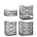 Bakery Equipment  Gas Electric Pizza Oven for Sale Pricegas 2 3 Deck Industrial Cake Bread Baking Ovens