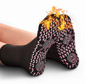 Men Women Winter Thermal Heated Crew Socks Anti-Freezing Breathable Unisex Foot Warmer Knitted Tourmaline for Outdoor Use