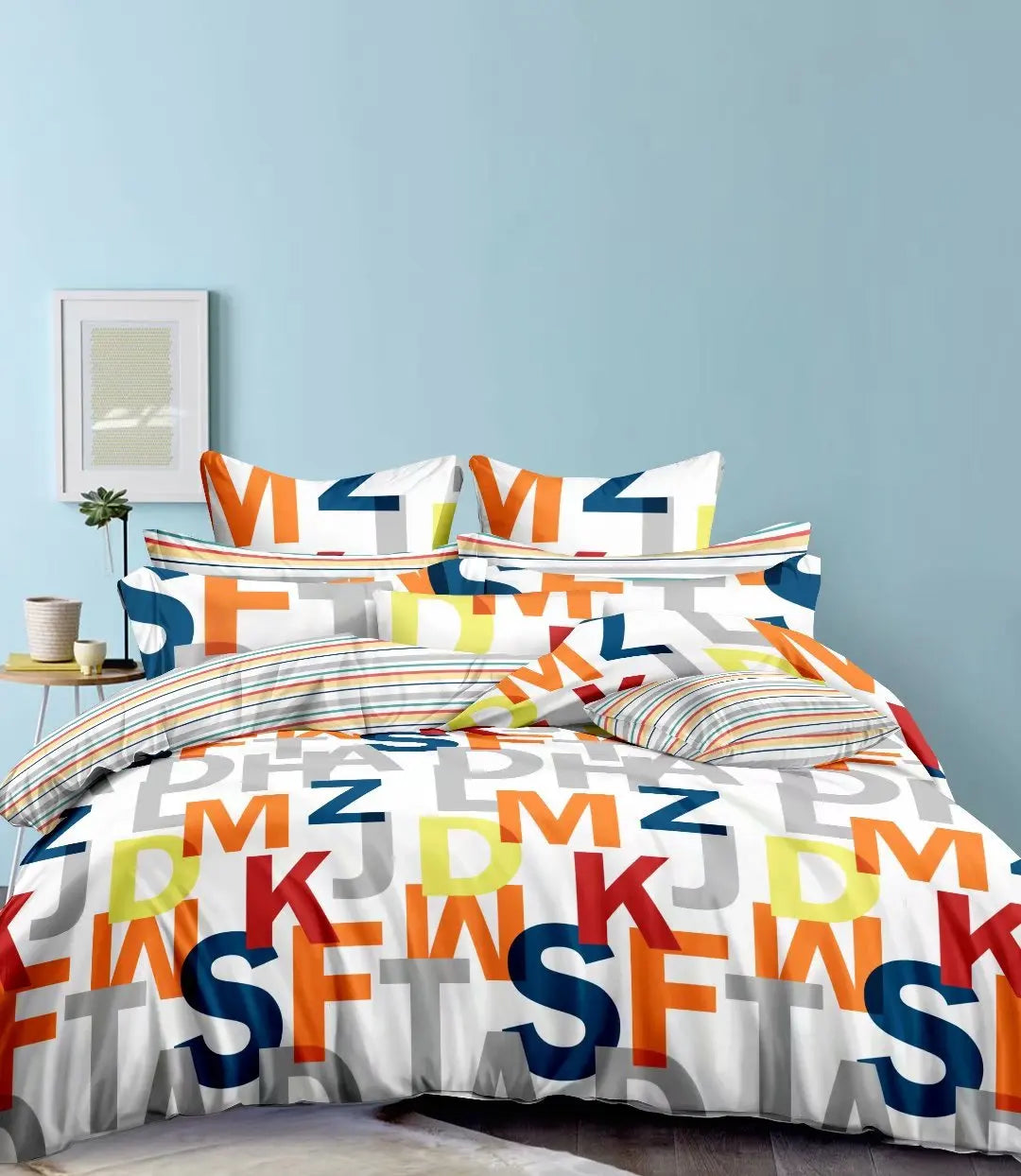 American Style Duvet Cover Bedding Set  Super Soft Colorful 100% Cotton