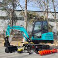 FREE SHIPPING 3.5 Ton Mini Excavator Mini Digger CE/EPA China Wholesale Excavadora 1 Ton 2 Ton Prices Thumb Bucket for Sale