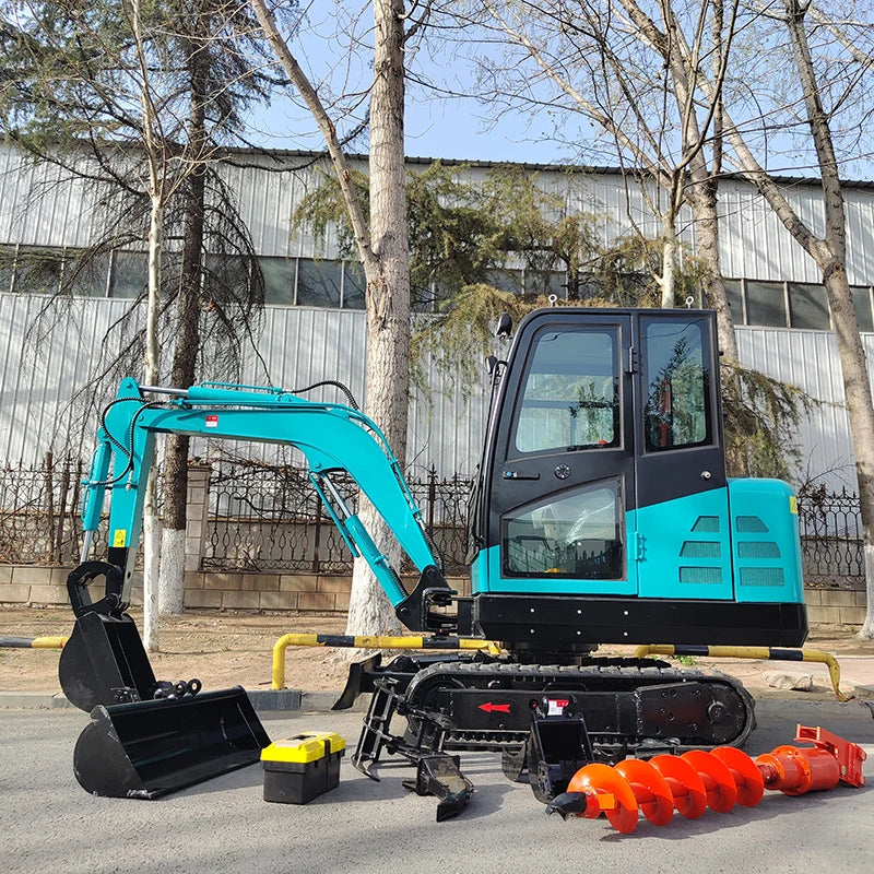 FREE SHIPPING 3.5 Ton Mini Excavator Mini Digger CE/EPA China Wholesale Excavadora 1 Ton 2 Ton Prices Thumb Bucket for Sale