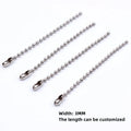 Metal Ball Chain  3mm Mini Iron Metal Bead Chain Round Bead for Tag Chain Sweater Necklace Accessories Wave Chain