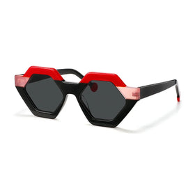 Oversized Strange Fashion Sunglasses Unisex Retro Jelly Color Photochromic Acetate Frame Anti Glare UV400 Sun Shades