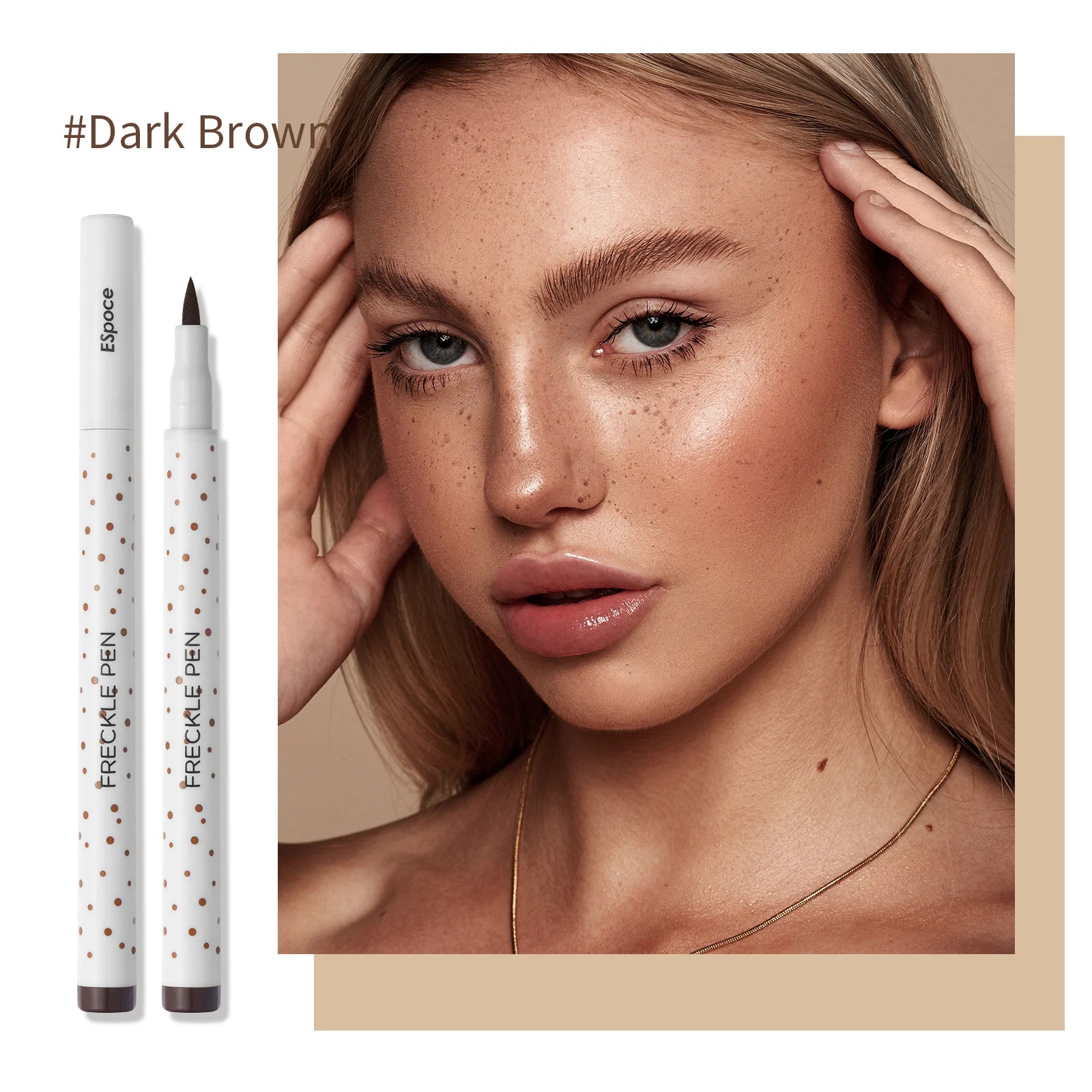 Free Sample Custom Long Lasting Waterproof Sweat-proof Freckle Pen Private Label Quick-dry Long Lasting Vegan Freckle Pen