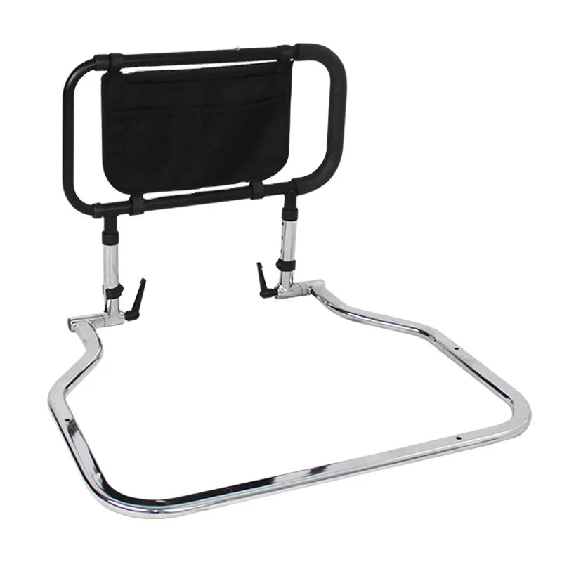 Adjustable Bed Assist Rail Handle and Hand Guard Grab Bar Bedside Safety and Stability