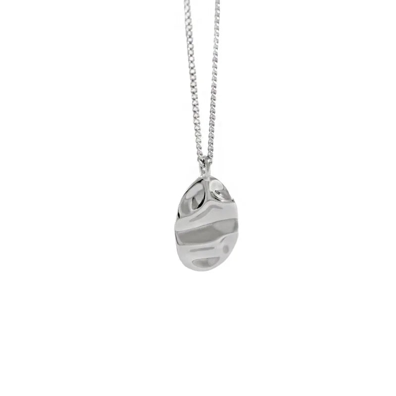 Wholesale 925 Silver Geometric Minimalist Necklace for Women Jewelry 2022