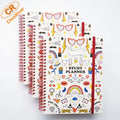 Custom Sturdy Spiral Notebook/Notepad Journal Planner Personalized Agenda Paper Cover 96 Sheets Promotional Use