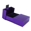 Custom Luxury Purple Velvet Bracelet Jewelry Packaging Box Elegant Premium Cardboard Paper Gift Storage Solution