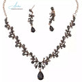 Wedding Bridal Rhinestone Headdress Accessories Wedding Jewelry Zircon Earrings Necklace Sets