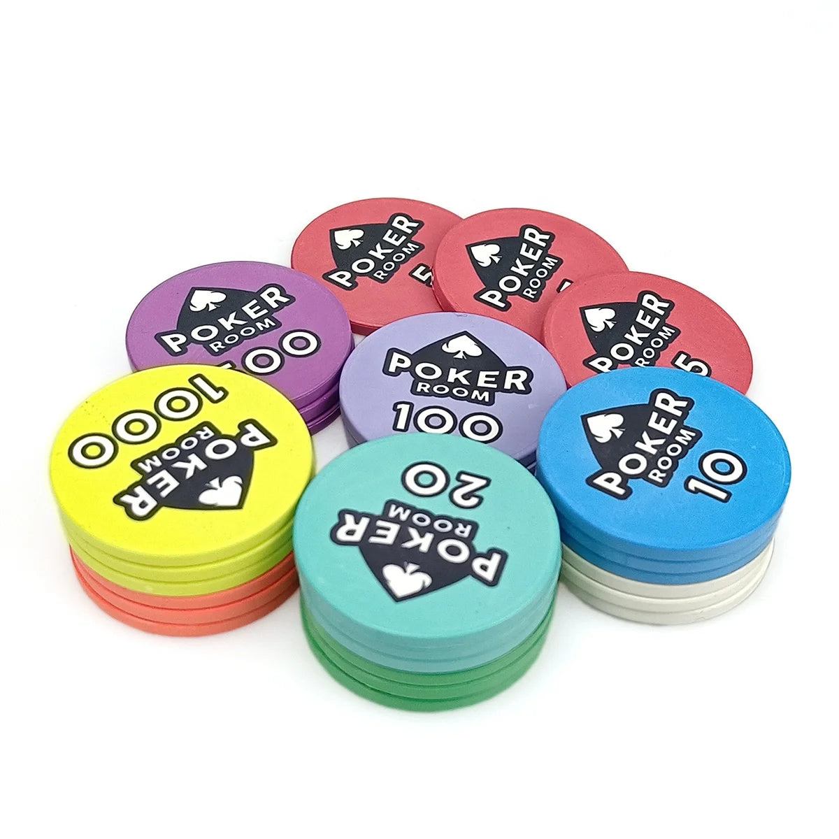 Wholesale Promotion Ceramic Poker Chips 10g Ept 39mm Poker Room Chip Custom logo Free Design and Samples for Casino Table Games MegaBDM