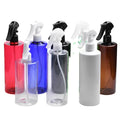 Black Plastic Bottle 500 ml Amber Flat Shoulder Type Fine Mist Perfume Disinfect Trigger Spray PET Hand Sanitizer 16oz Bottle