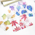 160x110mm Vintage Leaves Transparent Paper Envelope Card Bag Custom Your logo Size Custom Your Design