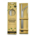 4pcs 10.5 Inches Colorful Long Drinking Straws Set Boxed Colored Drinkware Accessories