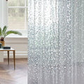 Factory Price Shower Curtain Liner 1.8x1.8m Transparent Waterproof Bathroom Curtains 3D Stone PVC Frost Bath Curtain