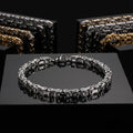 Stainless Steel Double-piece Emperor Bracelet Round Shape Fashionable Personality High-end Domineering Charm Men's Jewelry