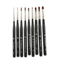 Hot Selling OME Professional Nail Art Brush Set with Liner & Oval Shapes Wood Handle for Salon Use