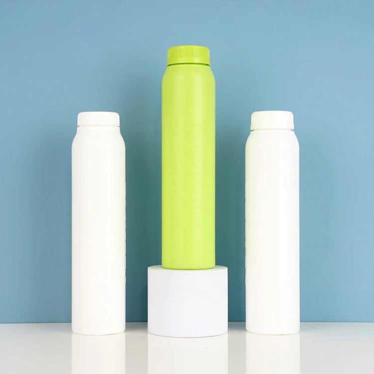 330ml HDPE Custom Color Juice Bottle Empty Fashion Color Disposable Drink Juice Coffee Bottle Packaging