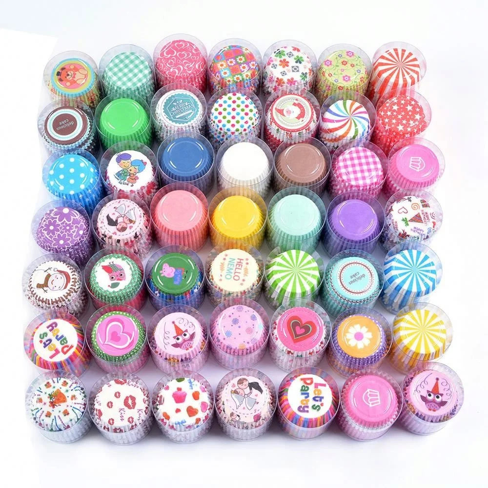 Hot Selling Design Disposable Cake Decorating Baking Tool White High Temperature Paper Cupcake Liners