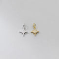 New Style 925 Sterling Silver Gold Vermeil Star Sparkle Charm Fashion Jewelry Pendant