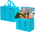 Large Capacity Non Woven Cooler Bag Insulated Reusable Grocery Bags Food Delivery