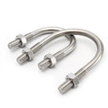 M16M20 304/316/201 Stainless Steel U-Shaped Screw Bolt U-Shaped Pipe Clamp for Bolts