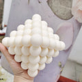 D78 DIY Boho Style Pyramid Bubble Square Candle Silicone Mould Geometric 3D Bubble Candle Mold for Hand Poured Candles