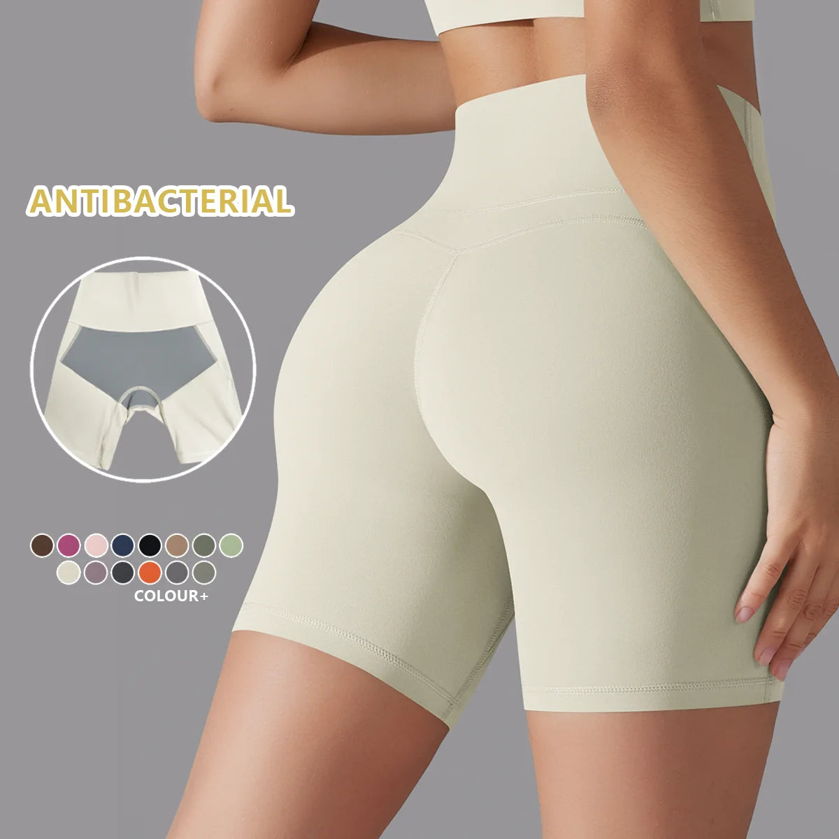 New High Waist Custom Logo Women Gym Sportswear Fitness Butt Lift Smart Stretch Jogger Athletic Workout Training Yoga Shorts