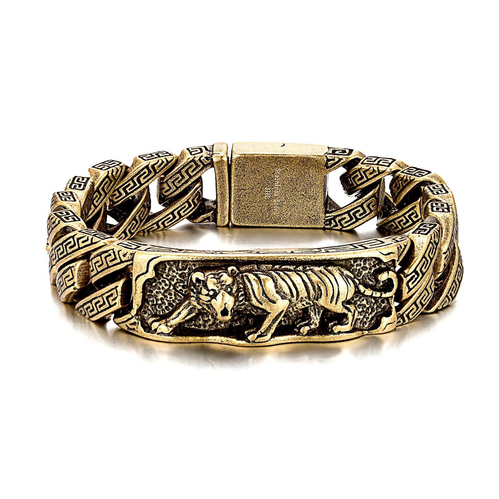 Top Sale Hand Bracelet for Men Design Retro Gold Bracelet Stainless Steel Men's Fashion Jewelry