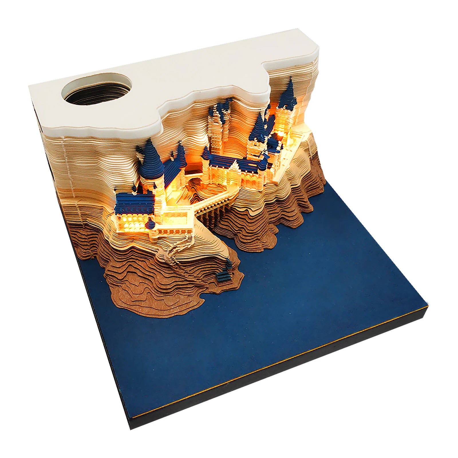 Hary Potter Hogwarts Castle 3D Paper Craft Notepad Novelty and New Christmas Year Kid Gifts for Children and Friends Luxury MP1